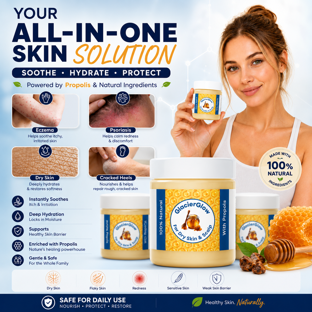 GlacierGlow™ Skin Barrier Cream